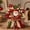 Santa Claus, variant on Festive Quilted Christmas Door Hanging DIY Sewing Kit, Christmas Quilted Bow DIY Kit with Fabric, Batting, Thread, Templates & Instructions, Patchwork Decor Kit for Door Wall Display(Santa Claus)