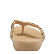 Crocs Womens Kadee II Leopard Printed Flip Flop Sandals