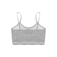 thumbnail image 4 of renvena Kids Girls Basic Sports Bra Top Athletic Yoga Cami Bra Hip Hop Jazz Dance Crop Top Size 8-12 Grey 8-10, 4 of 7