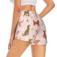 thumbnail image 3 of Xecao's Star Cute Dog for a double-layer running short for women, perfect for gym, tennis, and more, featuring a convenient pocket., 3 of 9