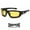 Yellow, variant on Choppers Padded Foam Wind Resistant Night Driving Sunglasses Motorcycle Glasses