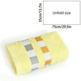 thumbnail image 3 of Striped Polyester Towel – 29.5x13.7in Ultra-Soft, Highly Absorbent & Quick-Drying Bath Towel for Home, Gym, Beach & Travel – Lightweight, Durable & Multipurpose, 3 of 6