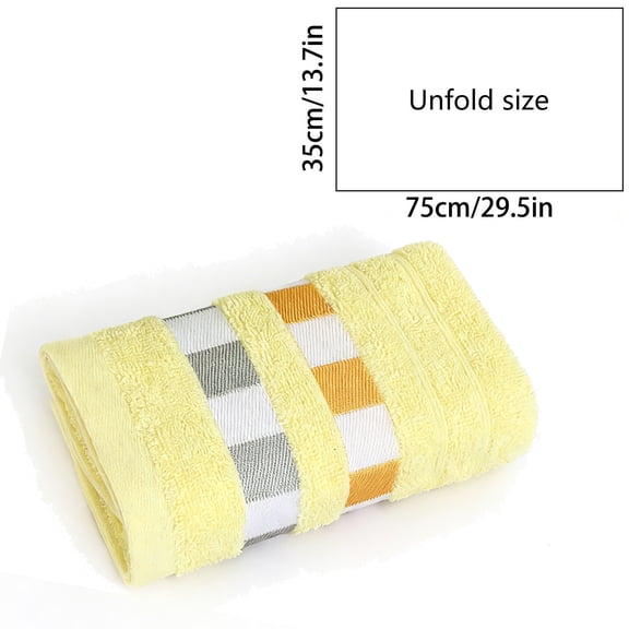 HOARBOEG 4Pcs Striped Bath Towel, Absorbent and Soft Quick Dry Towels, Thick Bath Sheet 29.5x13.7 Inches, Luxury Polyester Towel Set for Bathroom, Gym, Beach, Spa, Pool