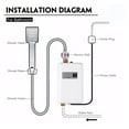 thumbnail image 7 of Electric Water Heater 3000W Mini Tankless Instant Hot Water Heater System For Bathroom Kitchen Household ,Compact Design, 7 of 7