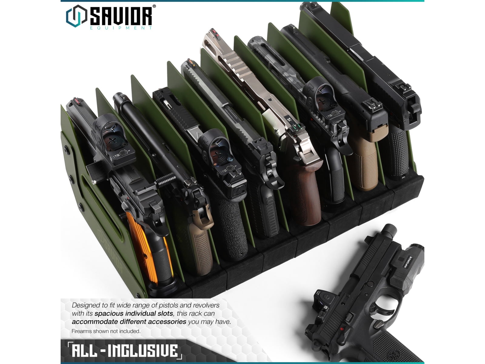 Savior Pistol Rack (8 Slots)(Green)