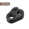 thumbnail image 3 of Unique Bargains 20Pack Alloy Spring Cord Lock Ends Toggle for Shoelaces Black 15x11.5mm, 3 of 5