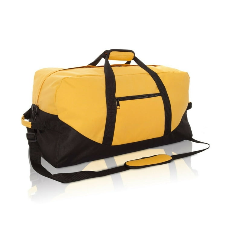 25 Inch Lightweight Duffle Bags for Men & Women for Traveling, The Gym, and  Sports Equipment Bag/Organizer, Yellow