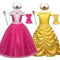 thumbnail image 2 of Vestidos de Halloween para niñas, disfraz de princesa fiesta, fantasía de Navidad, 4, 6, 7, 8, 9, 10 años Fivean unisex, 2 of 2