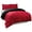 Red, variant on KriKac 3pc Down Alternative, Reversible Comforter Set Navy Blue and White, King Size