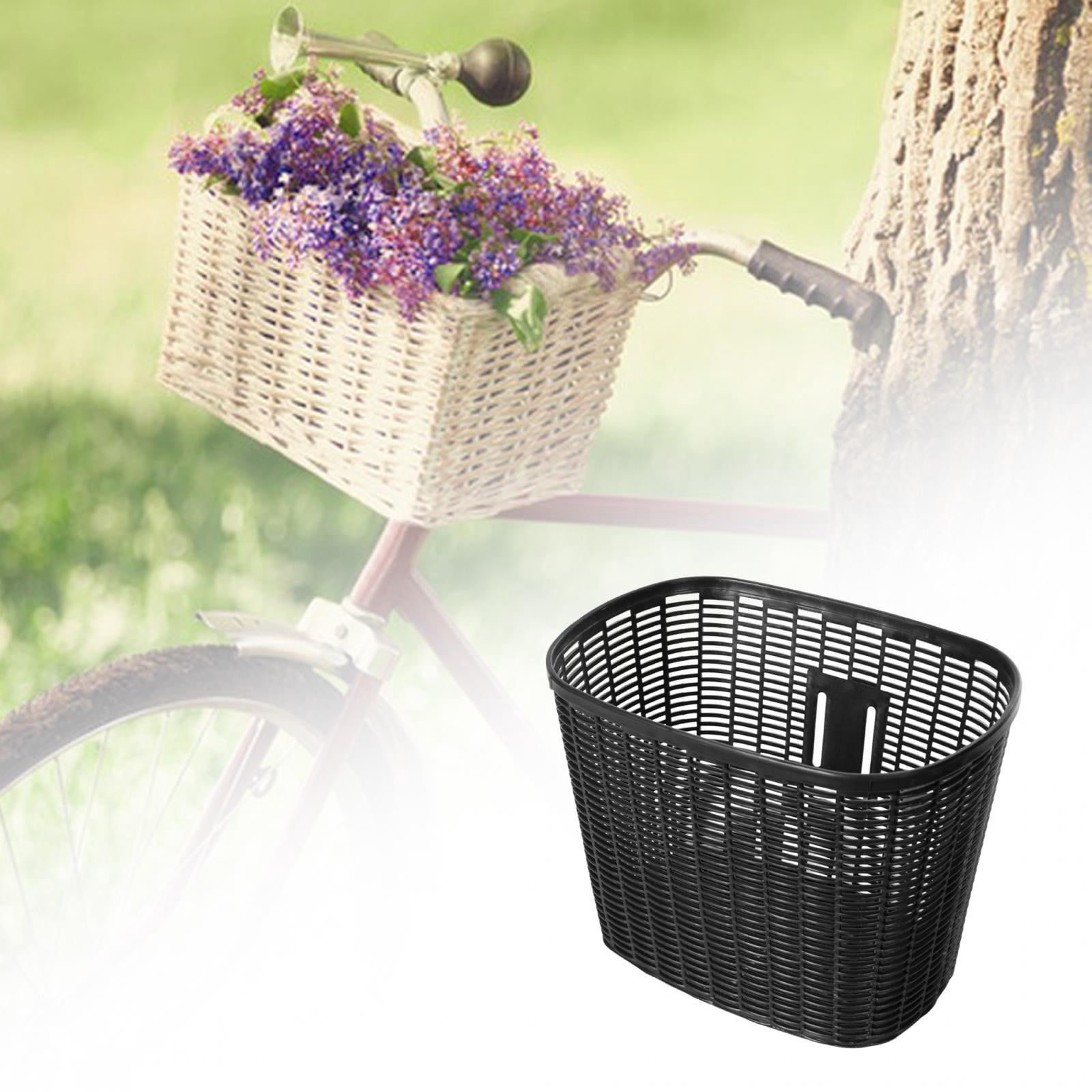 Bike Basket Easy to Install Bike Accessory Removable Most Adult Bikes Front black