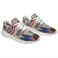 thumbnail image 6 of God Bless America Shoes Patriotic Eagle Independence Day Print Sneakers Lightweight Comfortable Running Shoes for Men Women White Size 6, 6 of 7