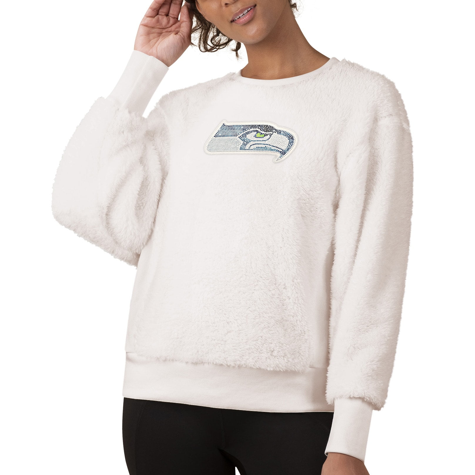 seahawks embroidered sweatshirt