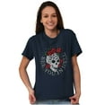 thumbnail image 2 of See You in Hell Skull Roses Tattoo Men's Graphic T Shirt Tees Brisco Brands S, 2 of 4