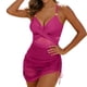 thumbnail image 1 of Traje de baño tankini de dos piezas para mujer, de color liso y con bloques de color. Traje de baño tankini para mujer. Traje de baño de dos piezas para mujer. Trajes de baño para mujer. Trajes de bañ, 1 of 8