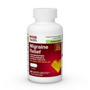 CVS Health Migraine Relief Acetaminophen Aspirin (NSAID) & Caffeine Tablets, 300