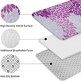 thumbnail image 5 of Purple Floral and Petal Pattern Bathroom Rugs Sets 3 Piece,Toilet Cover Set,Absorbent Non Slip Bathroom Mats Sets with U-Shaped Contour Rug Toilet Rug Set, 5 of 5