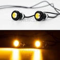 thumbnail image 2 of 4Pcs Universal 12V Front Grille Lighting Amber High Power Led Eagle Eye DRL Car Fog Bulb Reverse Backup Parking Side Signal Lamp, 2 of 5