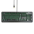 onn. Gaming Mechanical Keyboard with Blue Switches, Adjustable 16.8M