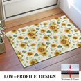 thumbnail image 3 of White Green Leaf Flower Sunflower Pattern Door Rugs,Washable Non Slip Door Mats Indoor,Decorative Door Mats,Entry Mat Indoor for Entrance,Bedroom,Kitchen,Bathroom,16"x24", 3 of 6