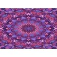 thumbnail image 1 of Ahgly Company Machine Washable Indoor Rectangle Transitional Dark Magenta Purple Area Rugs, 2' x 3', 1 of 7