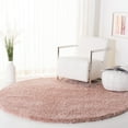 thumbnail image 2 of SAFAVIEH Royal Juliet Solid Plush Shag Area Rug, Plum, 6'7" x 6'7" Round, 2 of 7