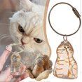 thumbnail image 4 of 2PCS Cat Hair Storage Bottle, Keychain for Collecting Cat and Dog Hair, Cats Whisker Jar, Cute Pet Memorial Gifts, Colorful Cat Keychain, 4 of 5