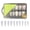 Pointed Head, variant on opvise 96Pcs/Box Seamless Nail Tips Ladder Shape Ultra Thin Water Drop Fold Transparent Frosted Tip for Manicure