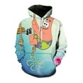 thumbnail image 1 of SpongeBob SquarePants Chandail à Capuchon Hip-Hop de Dessin Animé pour Hommes Femmes Unisexe, 1 of 2