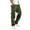 Armée Verte, variante sur Pantalon Cargo pour Hommes pour le Travail Quotidien et la Mode Urbaine Décontractée – Solide vers l'Utilité Moderne avec Poches Tissées et Corde de Pied Réglable, Taille Confortable et Lien Cargo