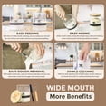 thumbnail image 3 of COOKSMITP Sourdough Starter Kit – Includes a 50oz (1500ml) Large Jar with a 4.7in (12cm) Wide Mouth, 3 of 7