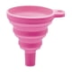 thumbnail image 1 of Embudos de silicona de grado alimenticio (paquete de 2), plegables y fáciles de plegar para uso en la cocina, ideales para llenar botellas de agua y transferir líquidos (azules), 1 of 5