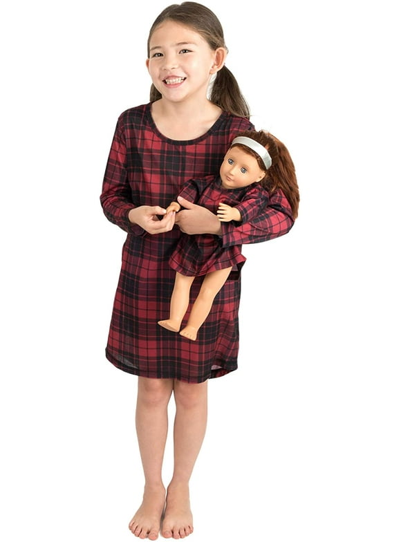 Matching Girl And Doll Nightgown Set
