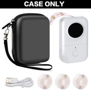 Label Maker Case for Phomemo D30 D35 M02/ M02S/ M02 for NELKO Label Maker, for NIIMBOT for JADENS for Memoking for SUPVAN Labeler Sticker (Box Only)- Black