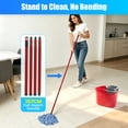thumbnail image 5 of Home Times Spin Mop Set Compatible with O Cedar QuickWring Bucket, 61.8 Inch Handle with 4 Microfiber Cloth Mop Refills, Absorbent for Deep Cleaning, 5 of 9