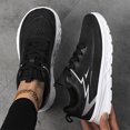 thumbnail image 5 of Willtoo Womens Breathable Mesh Lightweight Running Sneakers Lace Up Cushion Platform Shoes Non Slip Shock Absorbing Athletic Walking Tennis Shoes Casual Daily Footwear, 5 of 5