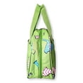 thumbnail image 3 of Fashion Print Insulated Water Resistant Round Small Lunch Cooler Green Bird, 3 of 4