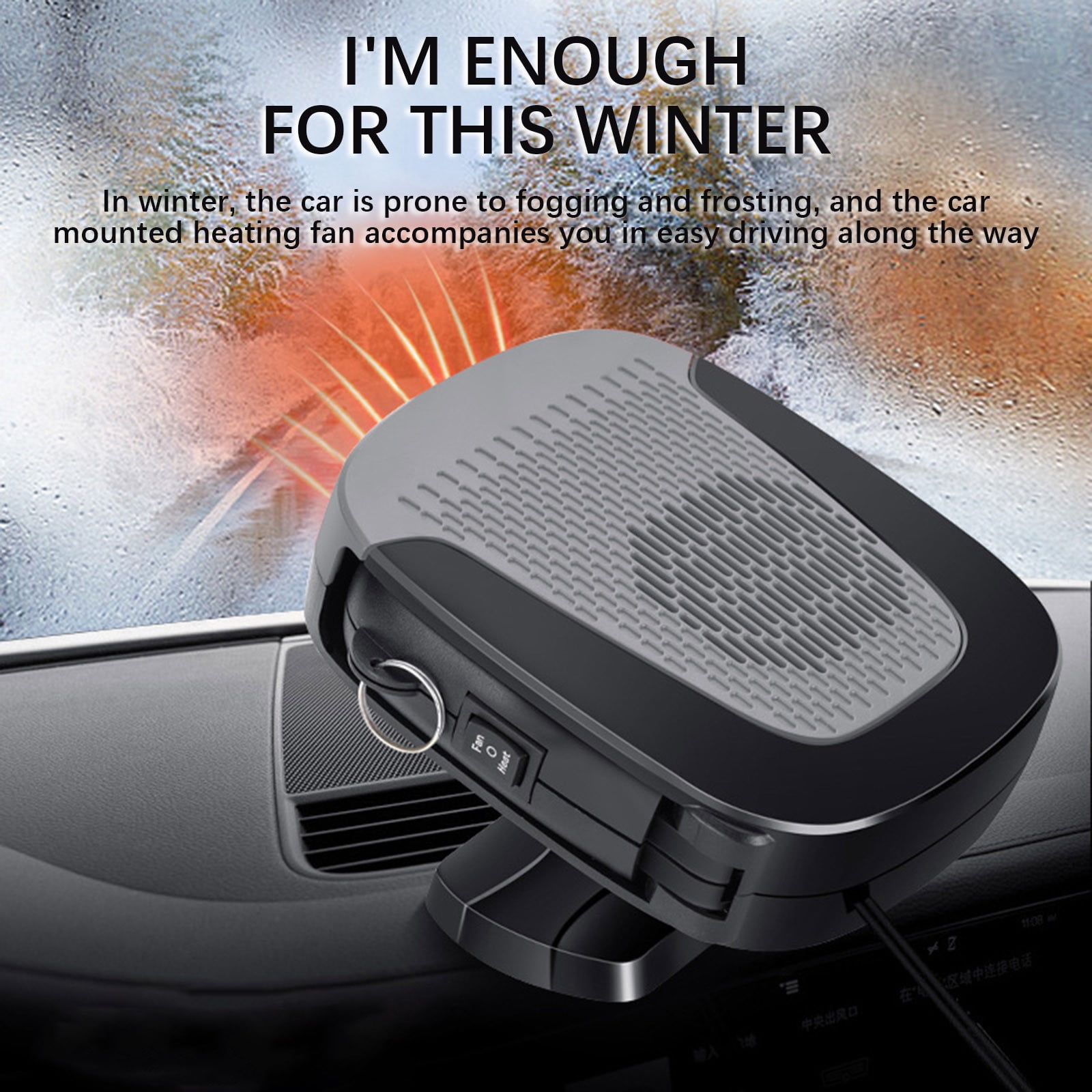 Kyusrd Home Clearance!Car Warmer 12v Car Electric Heater Car Heater Heater Warmer Cold Wind Defrost Snow Defogger Fast and safe heating