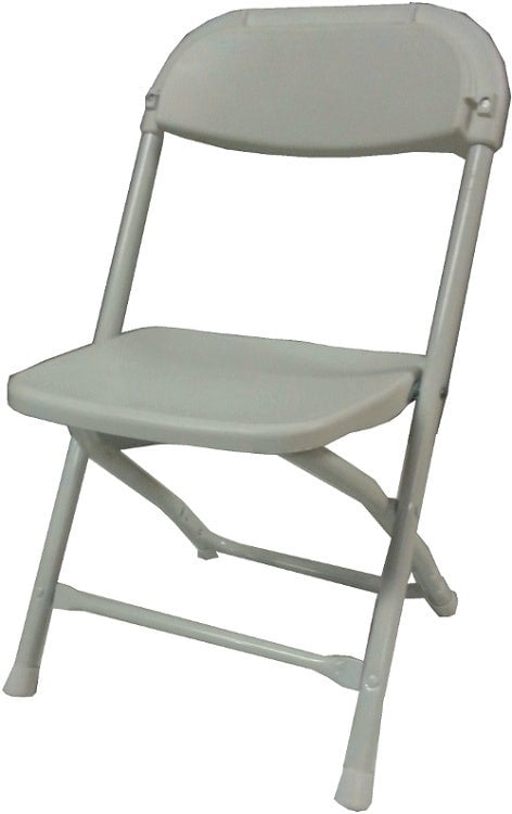 TitanPRO™ Kid's Plastic Folding Chair - White - 10 Pack