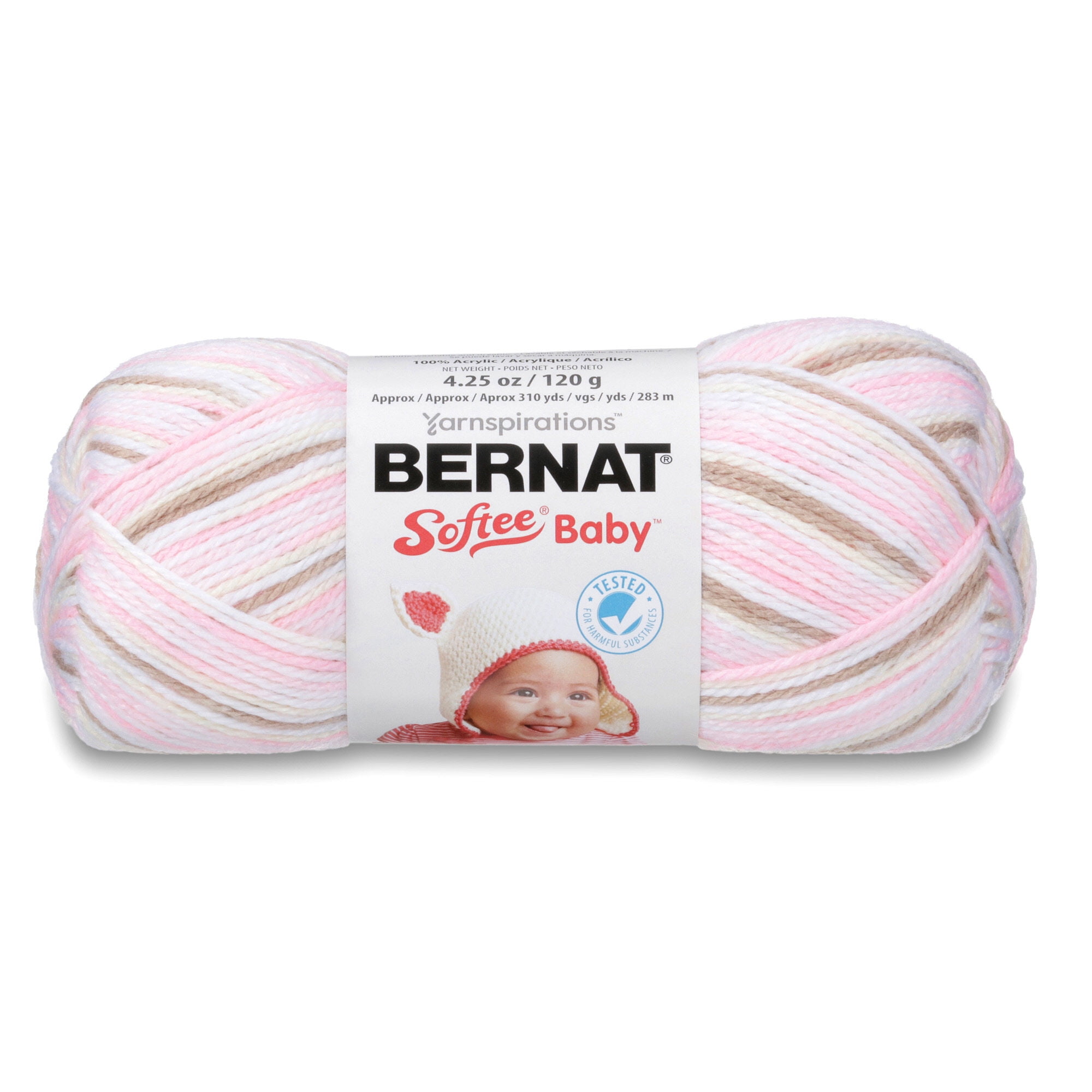Bernat Softee Baby Yarn - Mint, 100% Acrylic, 5oz/140g, 362 Yards, Machine Washable