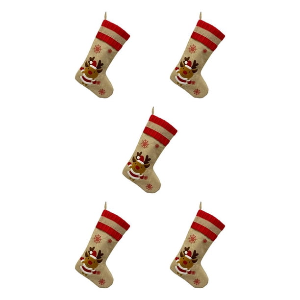Matsuzay Calcetín de Navidad Colgando Regalos Bolsa Almacenamiento Calcetín Decoración Adorno Type2 NO2