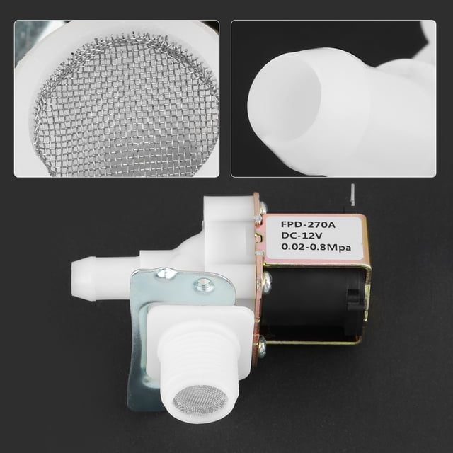 Válvula De Entrada De Agua N/C, Válvula Solenoide Eléctrica, Calentador De Agua Solar Duradero De Plástico + Latón De 12 V CC Para Equipos Eléctricos ANGGREK Otros