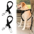 thumbnail image 1 of Pet Car Leash for Dogs and Cats with Swivel Clip Adjustable Length Harness Suitable for All Vehicles, 1 of 5