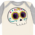 thumbnail image 4 of Inktastic Cute Sugar Skull for Day of the Dead Boys or Girls Long Sleeve Baby Bodysuit, 4 of 5