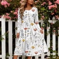 thumbnail image 3 of Nuoqisi Summer Dresses for Women 2026 Casual Midi Boho T Shirt Dress Ladies Sundress Aline Long Beach Vacation Clothes, 3 of 7