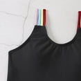 thumbnail image 3 of LOVEBAY 7-11T Girls Swimsuits Breathable One Piece Rainbow Color Straps Bathing Suits for Kids Quick Dry Summer Beach Swimwear Solid Princess Beachwear (Black), 3 of 8