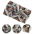 thumbnail image 2 of 4 piezas de diadema anudada de lado ancho impresa Bohemia para mujeres en rojo, azul, blanco, naranja y rosa, 2 of 5