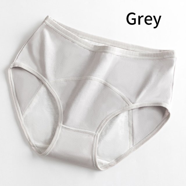 Más El Tamaño De Las Bragas Menstruales Mujeres Fisiológicas Pantalones De Algodón Suave Impermeable Ropa Interior Mediados De La Cinturapangjing