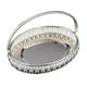 thumbnail image 5 of Bandeja decorativa de metal para postres con diseño grabado. Plato para dulces y frutas. Oval, 5 of 9