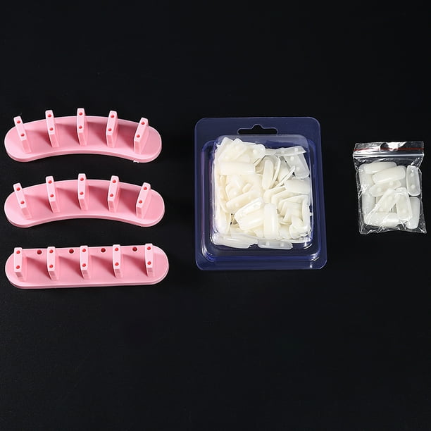Soporte De Atrenamiento Para Práctica De Arte De Uñas Extra, Puntas De Unas Postizas De 100 Piezas, Exposiciónica Perfecta De Uñas