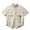 Beige, variant on IYTR Mens Shirts Short Sleeve Solid Color Classic Tshirt Lapel Button Shirt with Pocket Mens T Shirts Fashion Leisure Loose Blouses(Beige,L)